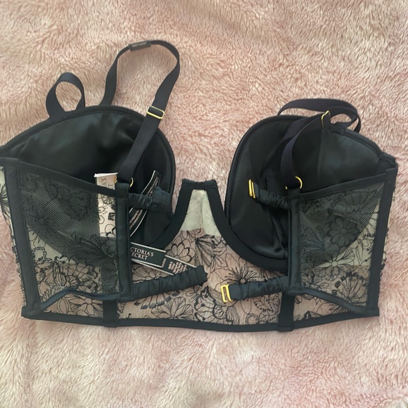 Victorias Secret Black Floral Bra - Picture 4 of 4